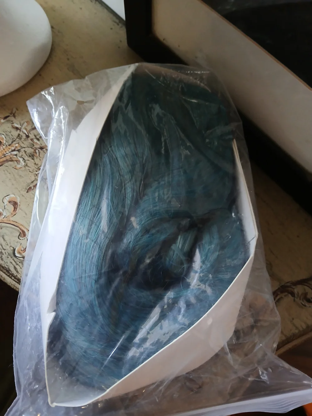 Turquoise Blue Ombre Women's Wig - Soft Wave Style Festival Cosplay Fairycore
